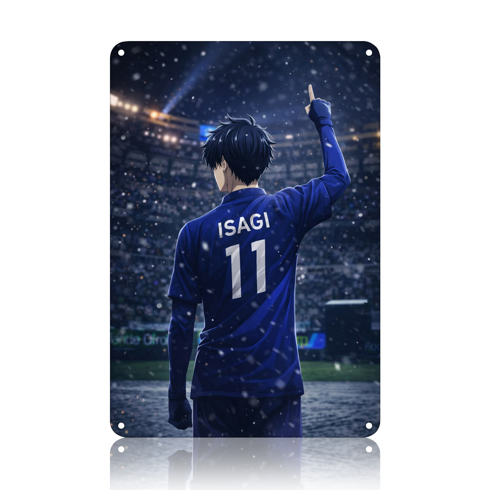 Yoichi Isagi Blue Lock Anime Tin Sign - Metal Wall Poster