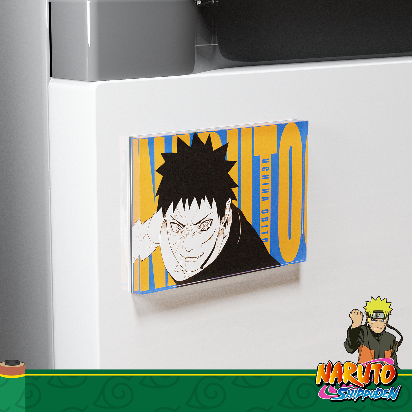 Obito Uchiha Fridge Magnet – Naruto Anime Refrigerator Magnet, Anime Decor Gift for Fans