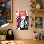 Makima Chainsaw Man Office Tin Sign - Anime Metal Poster - image 4
