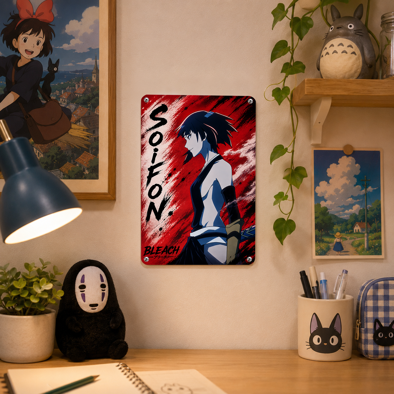 Soi Fon Bleach Anime Tin Sign - Metal Poster Wall Decor - image 4