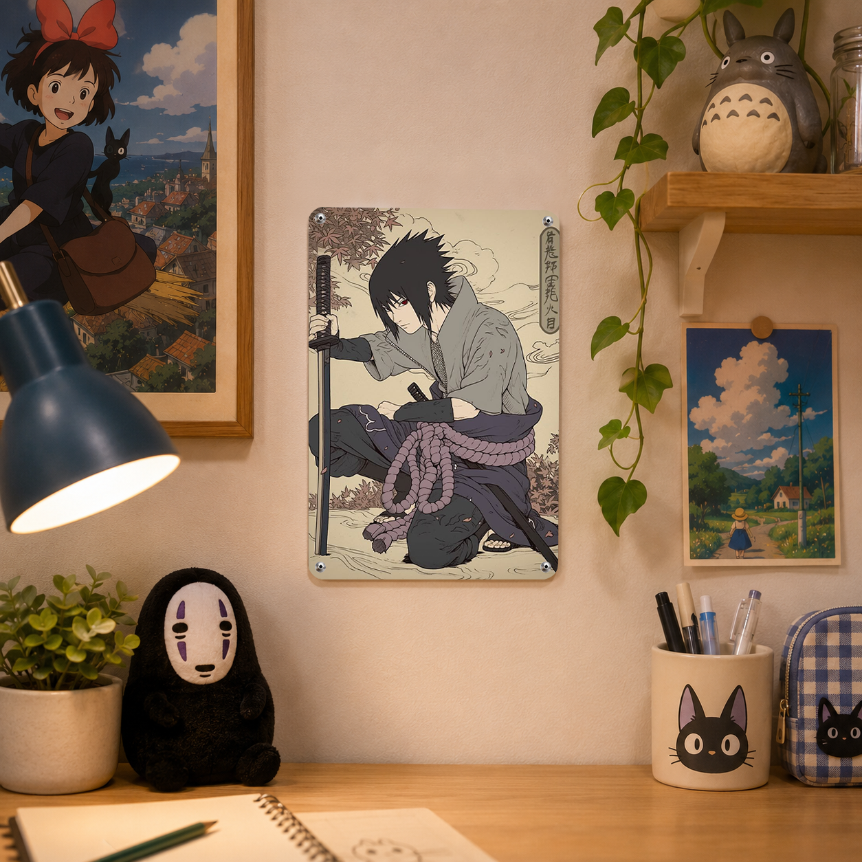 Sasuke Uchiha Naruto Anime Tin Sign - Metal Poster Decor - image 4