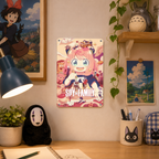 Anya Forger Poster Spy x Family Anime Tin Sign - Metal Decor - image 4
