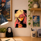 Asuka Langley Evangelion Metal Tin Sign - Anime Room Decor - image 4