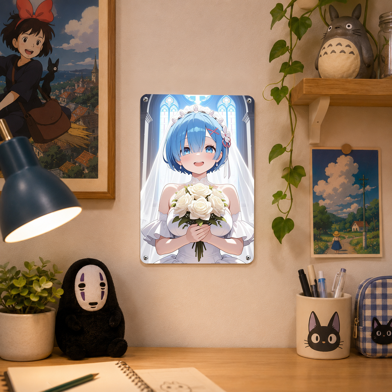 Rem Re Zero Anime Tin Sign - Metal Poster Wall Decor - image 4