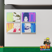 Naruto Team 7 Fridge Magnets Set (4PCS) – Naruto Anime Refrigerator Magnets, Anime Decor Gift for Fans