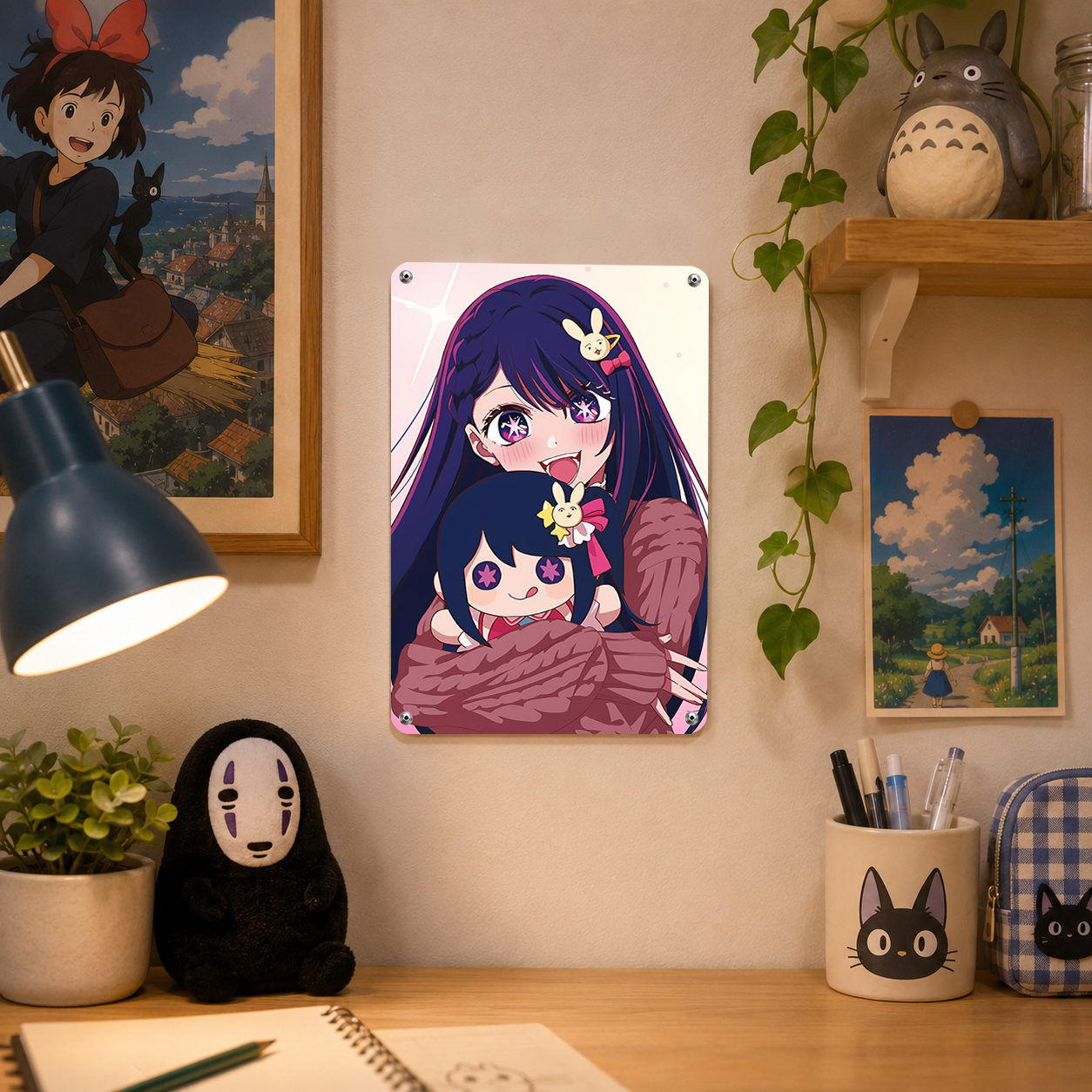 Ai Hoshino Oshi no Ko Anime Tin Sign - Metal Wall Decor - image 4