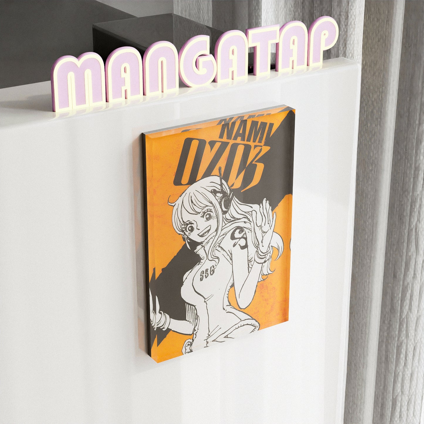 One Piece Nami Anime Fridge Magnet – Custom Acrylic Refrigerator Magnet for Anime Fans