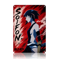 Soi Fon Bleach Anime Tin Sign - Metal Poster Wall Decor