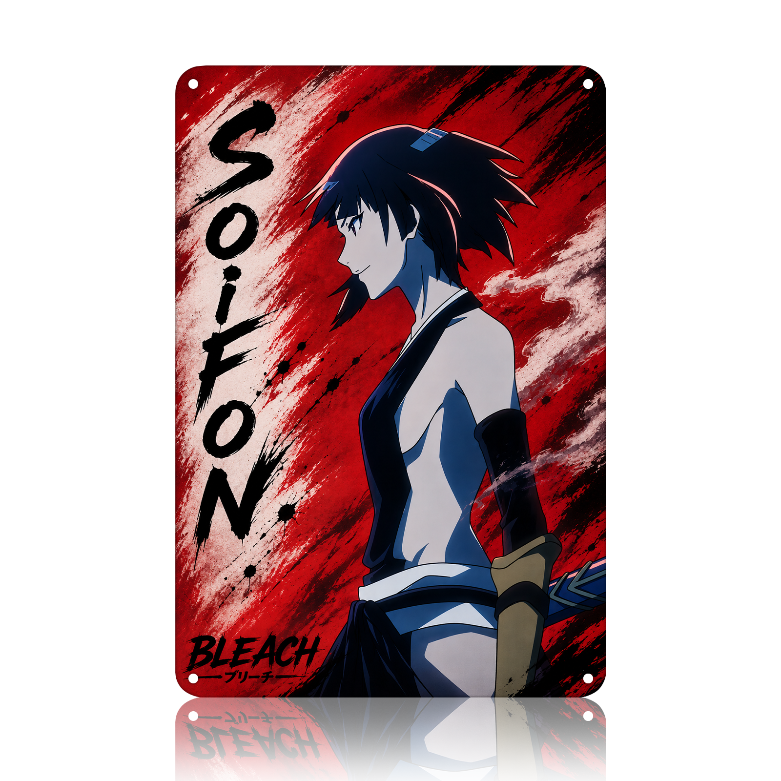 Soi Fon Bleach Anime Tin Sign - Metal Poster Wall Decor