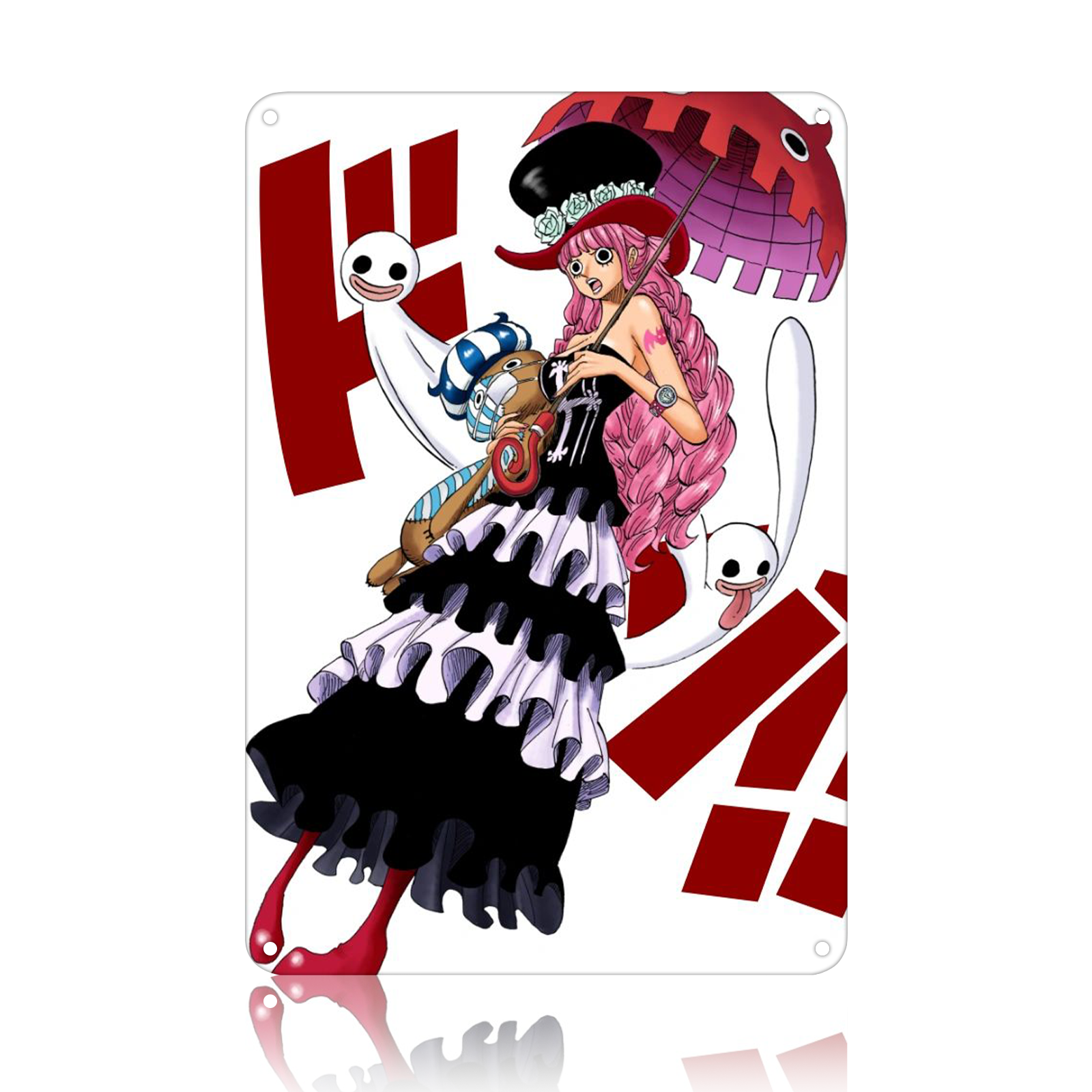 Perona One Piece Anime Tin Sign - Metal Poster Wall Art