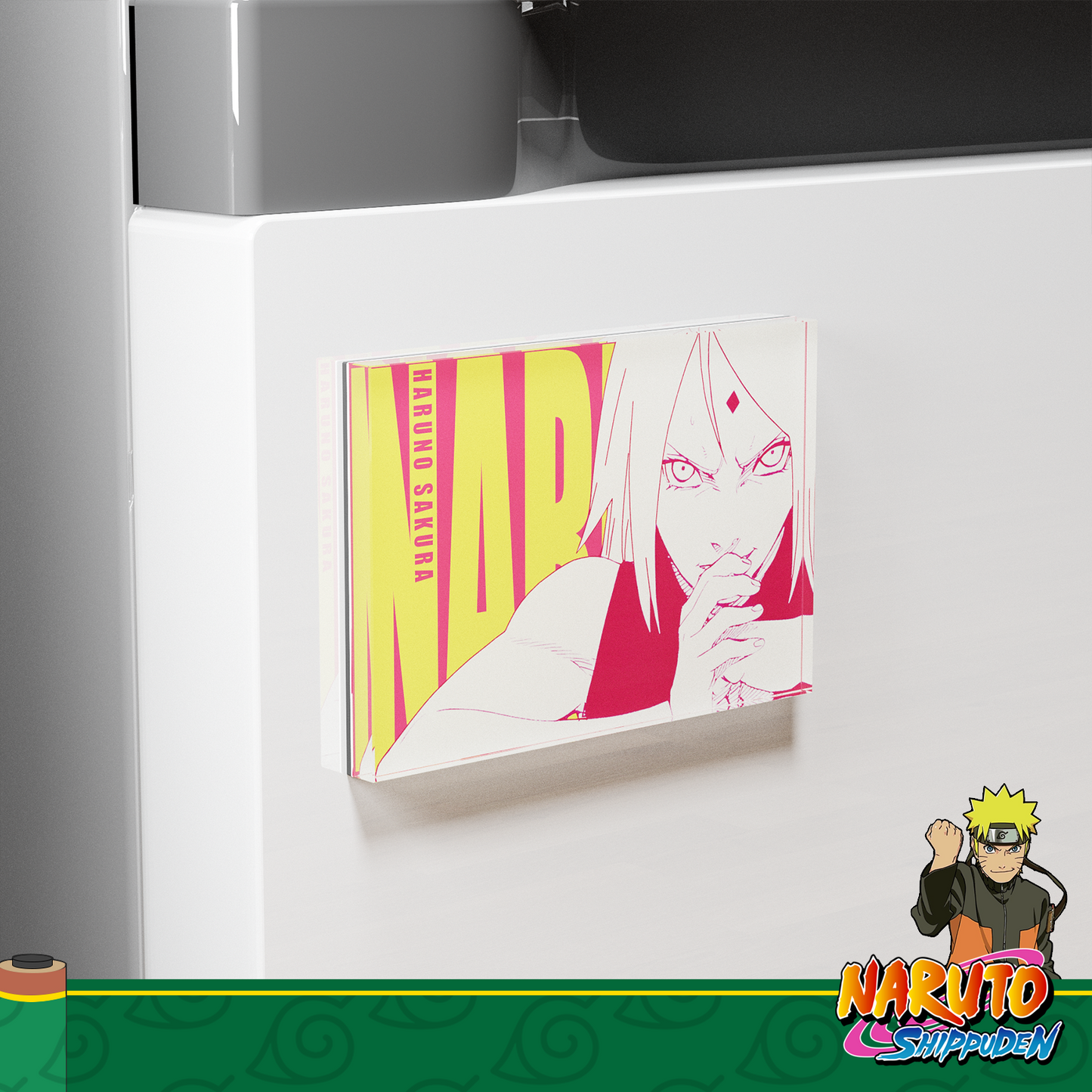 Sakura Haruno Fridge Magnet – Naruto Anime Refrigerator Magnet, Anime Decor Gift for Fans