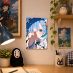 Rem Re Zero Cute Anime Tin Sign - Metal Room Decor - image 4