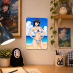 Rukia Kuchiki Bleach Anime Tin Sign - Metal Wall Decor - image 4