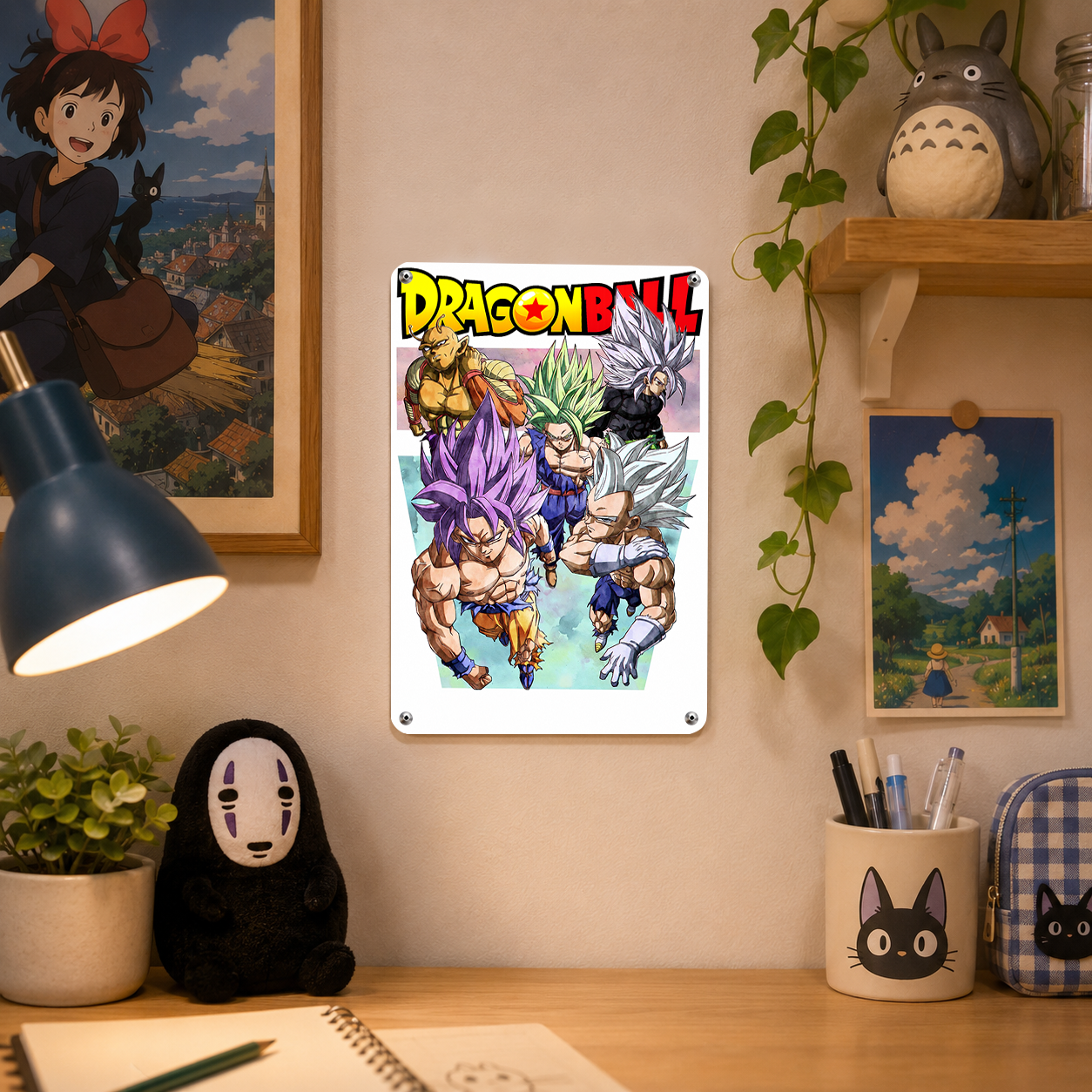 Goku Vegeta Dragon Ball Anime Tin Sign - Metal Wall Decor - image 4