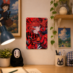 Asuka Evangelion Red Anime Tin Sign - Metal Poster Decor - image 4