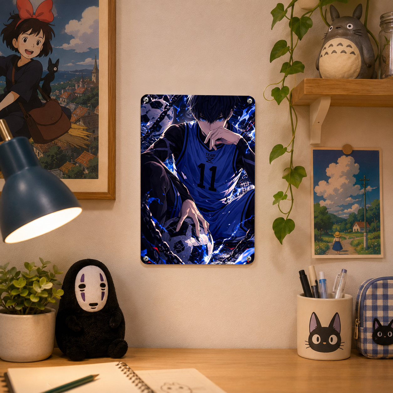 Yoichi Isagi Blue Lock Dark Tin Sign - Anime Metal Decor - image 4