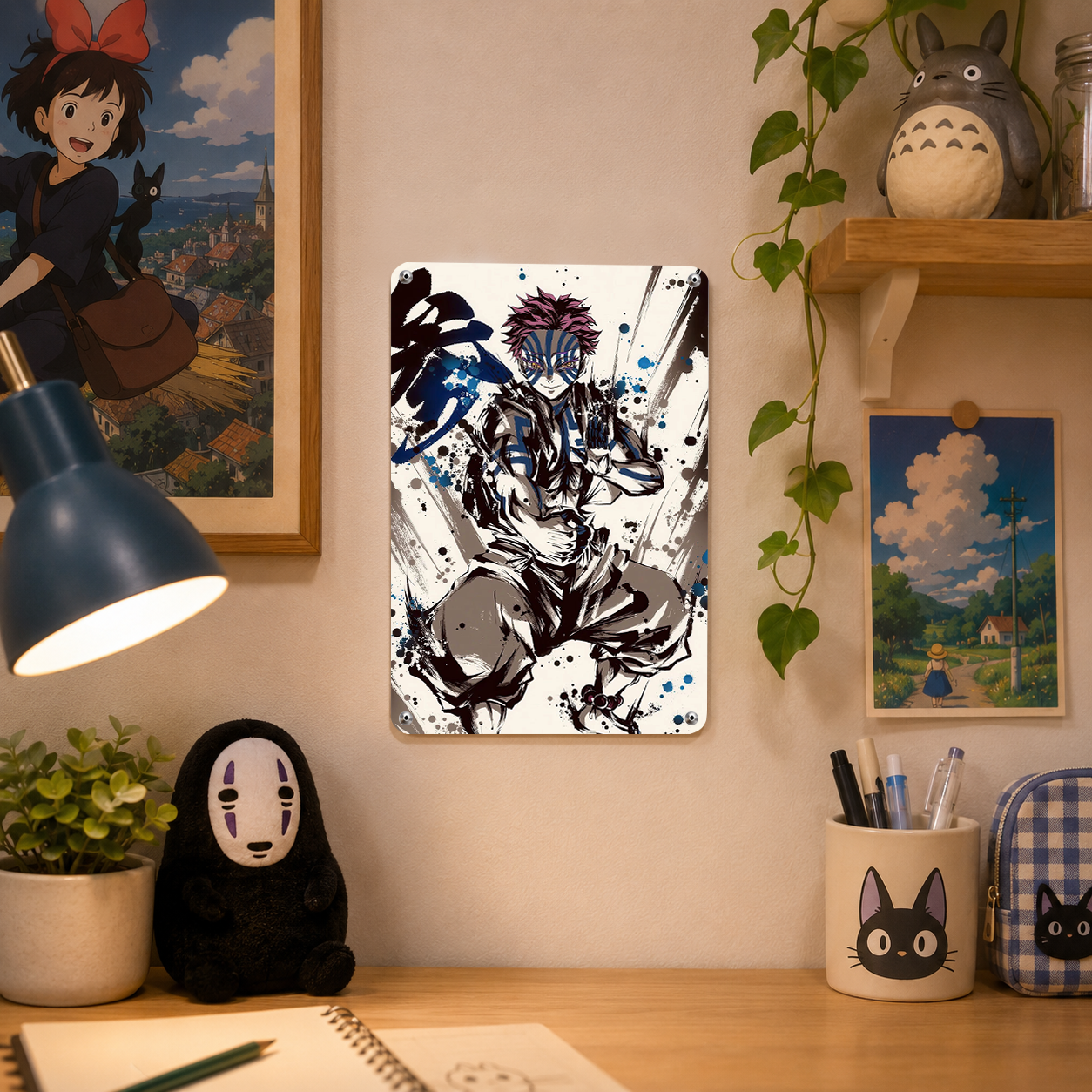 Akaza Demon Slayer Anime Tin Sign - Metal Poster Wall Decor - image 4