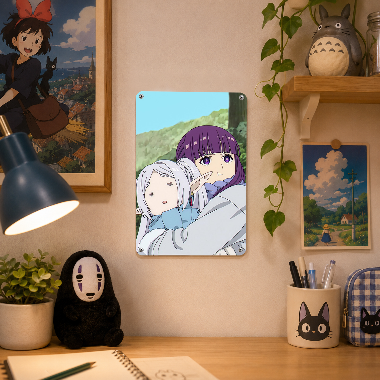 Frieren and Fern Anime Tin Sign - Metal Poster Decor - image 4