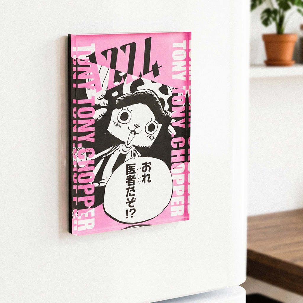 1Pcs One Piece Character Fridge Magnet – Acrylic Anime Refrigerator Magnet Collectible Decor