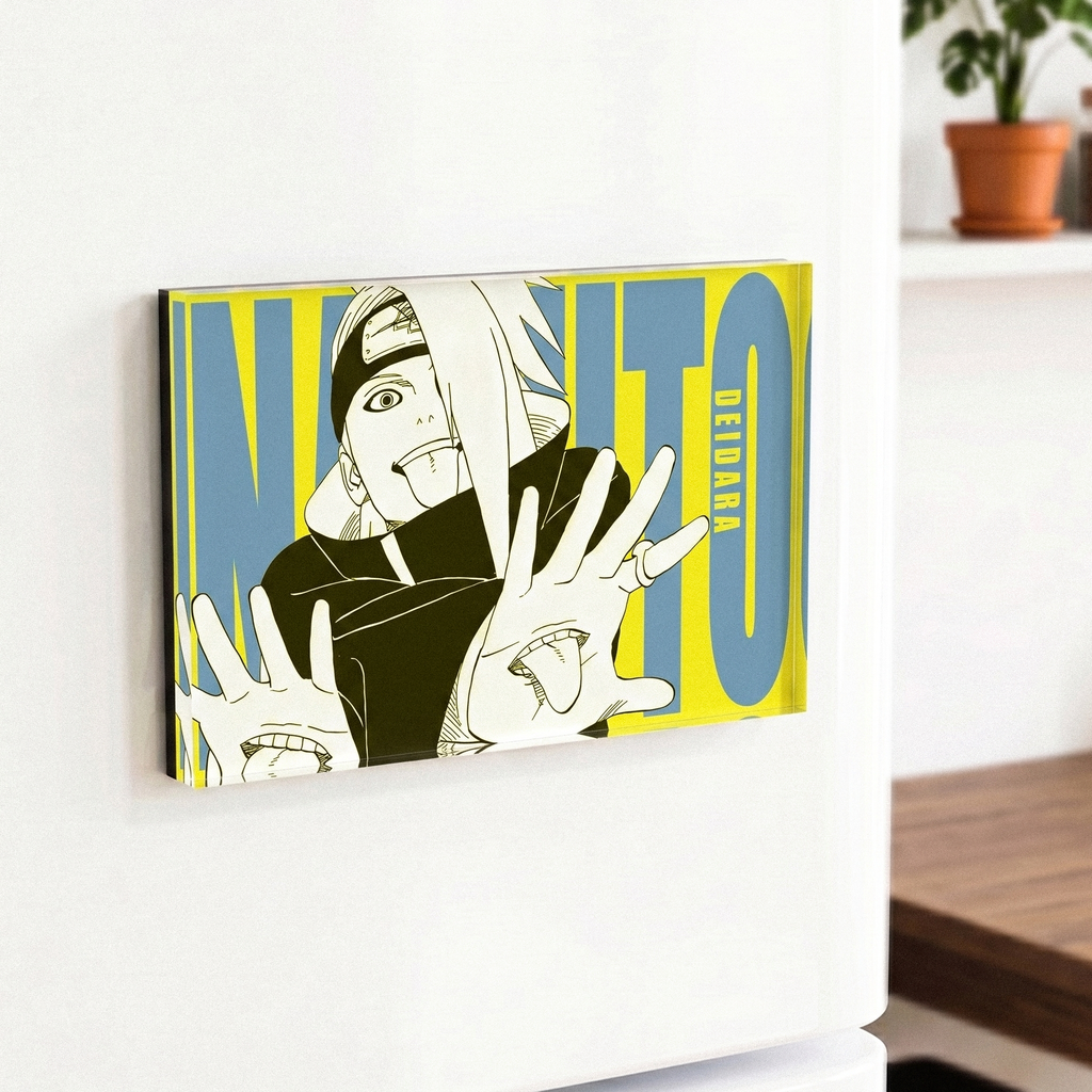 1PCS Naruto Character Fridge Magnet – Acrylic Anime Refrigerator Magnet Collectible Decor