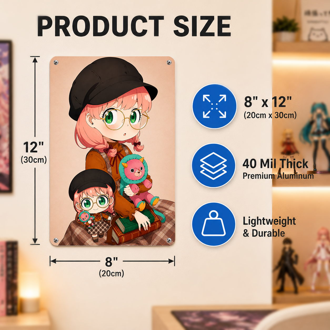 Anya Forger Cute Spy x Family Tin Sign - Anime Metal Poster - image 7