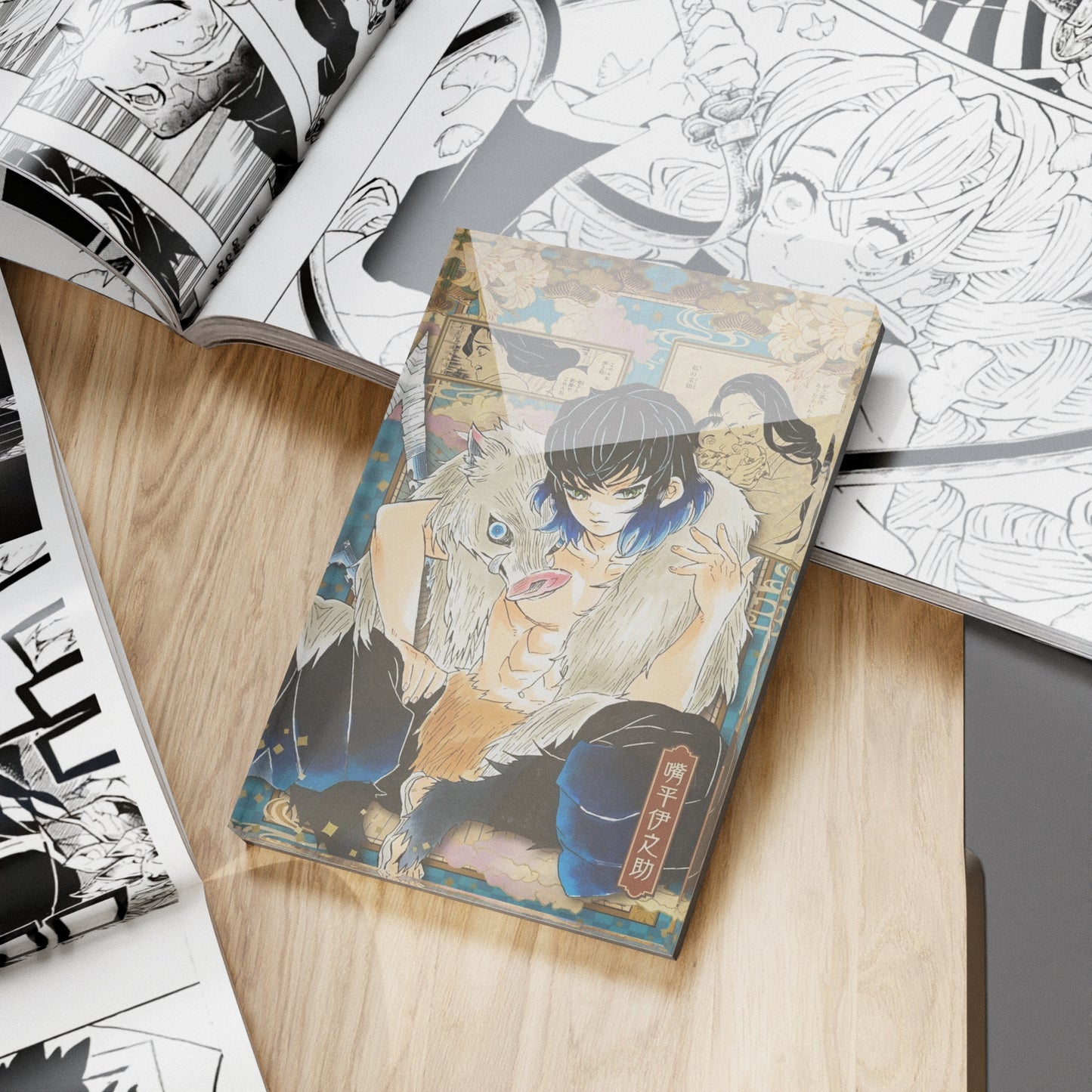 Demon slayer Inosuke Hashibira Boar Mask Anime Fridge Magnet Wild Decor Gift