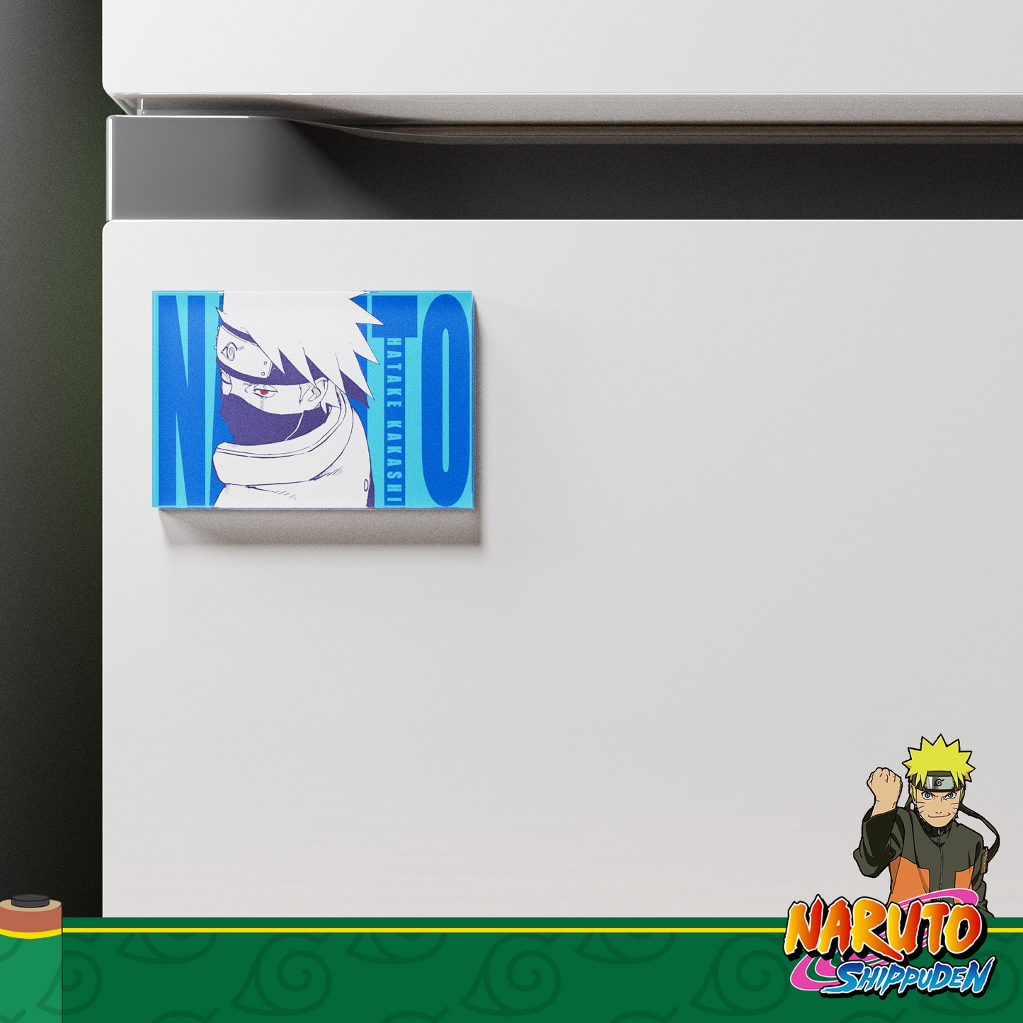 Kakashi Hatake Fridge Magnet – Naruto Anime Refrigerator Magnet, Cool Anime Decor Gift