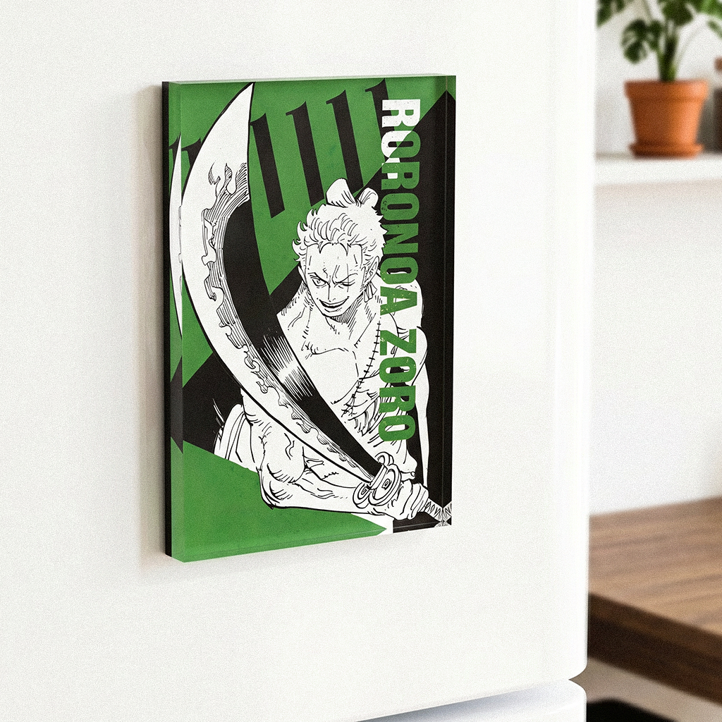 1Pcs One Piece Character Fridge Magnet – Acrylic Anime Refrigerator Magnet Collectible Decor