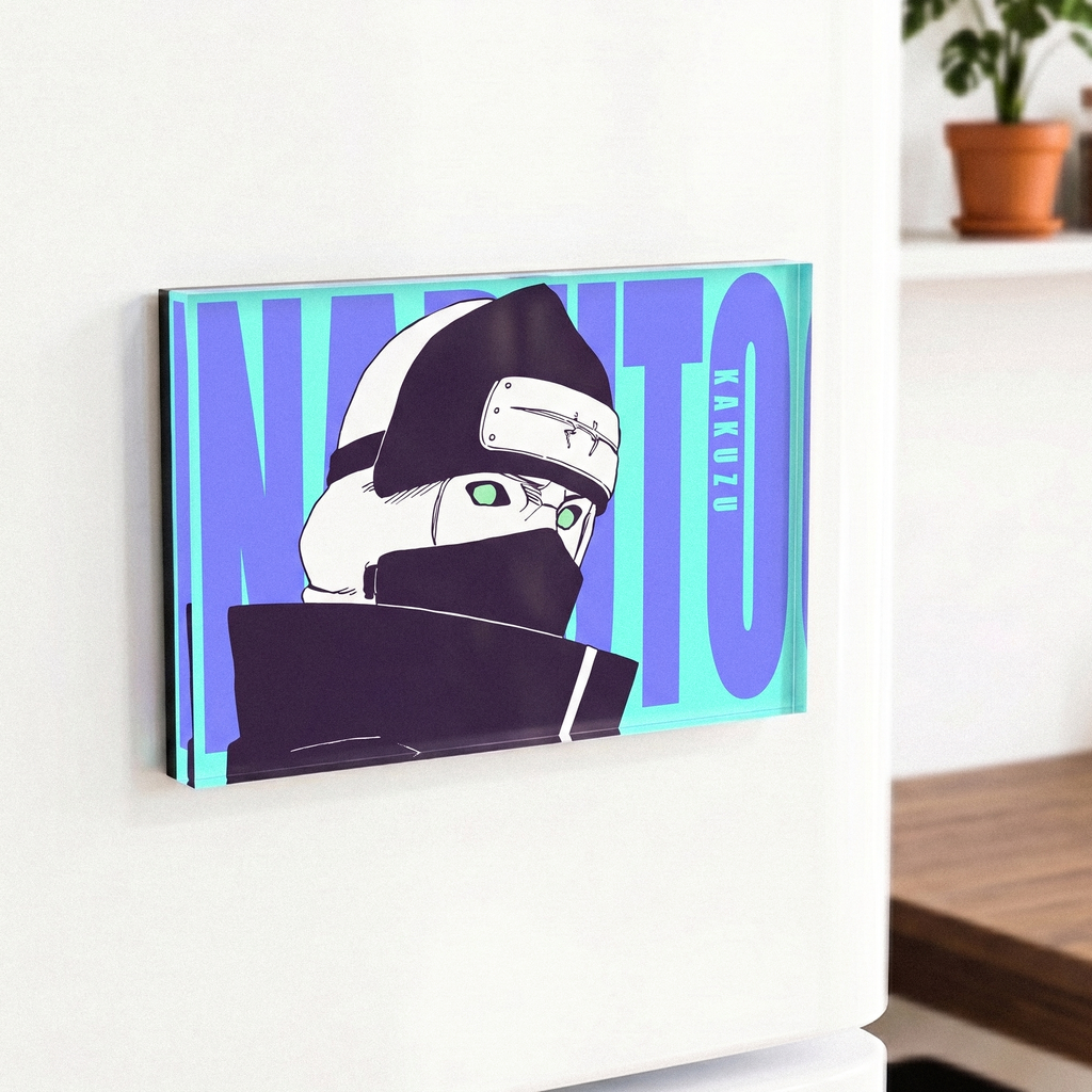 1PCS Naruto Character Fridge Magnet – Acrylic Anime Refrigerator Magnet Collectible Decor