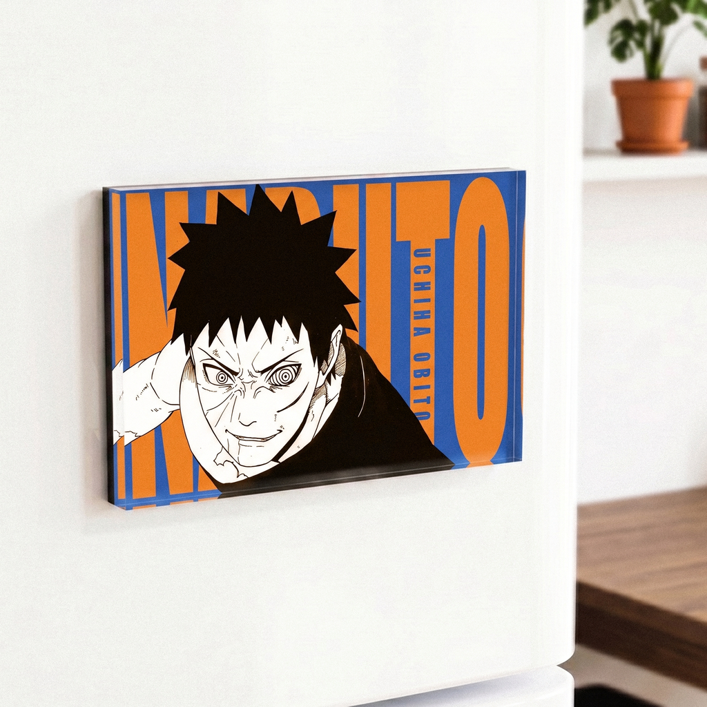 1PCS Naruto Character Fridge Magnet – Acrylic Anime Refrigerator Magnet Collectible Decor
