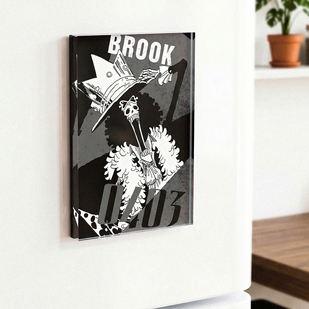 1Pcs One Piece Character Fridge Magnet – Acrylic Anime Refrigerator Magnet Collectible Decor