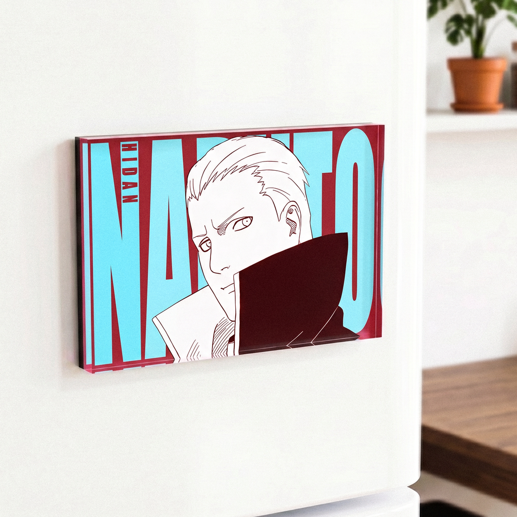 1PCS Naruto Character Fridge Magnet – Acrylic Anime Refrigerator Magnet Collectible Decor