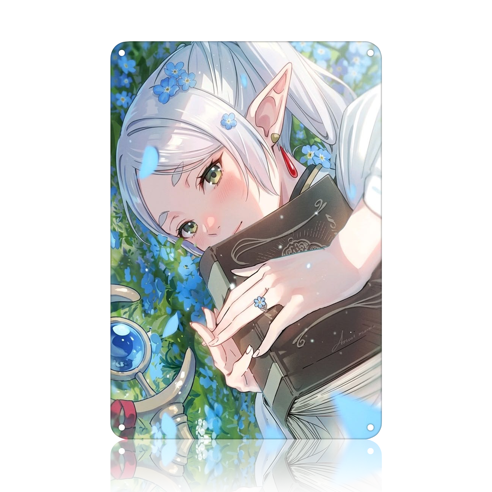Frieren Elf Anime Tin Sign - Metal Wall Decor
