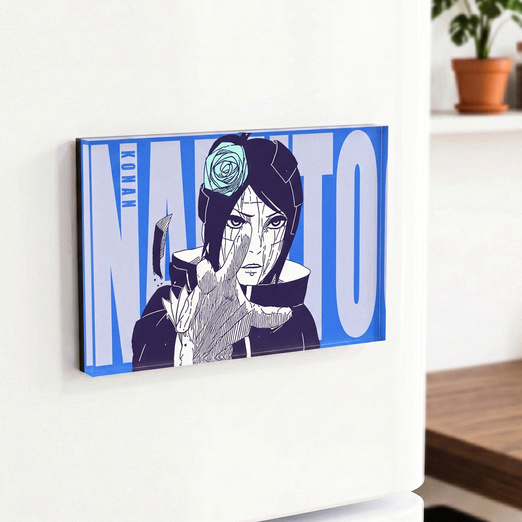 1PCS Naruto Character Fridge Magnet – Acrylic Anime Refrigerator Magnet Collectible Decor