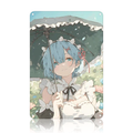 Rem Re Zero Floral Anime Tin Sign - Metal Wall Decor