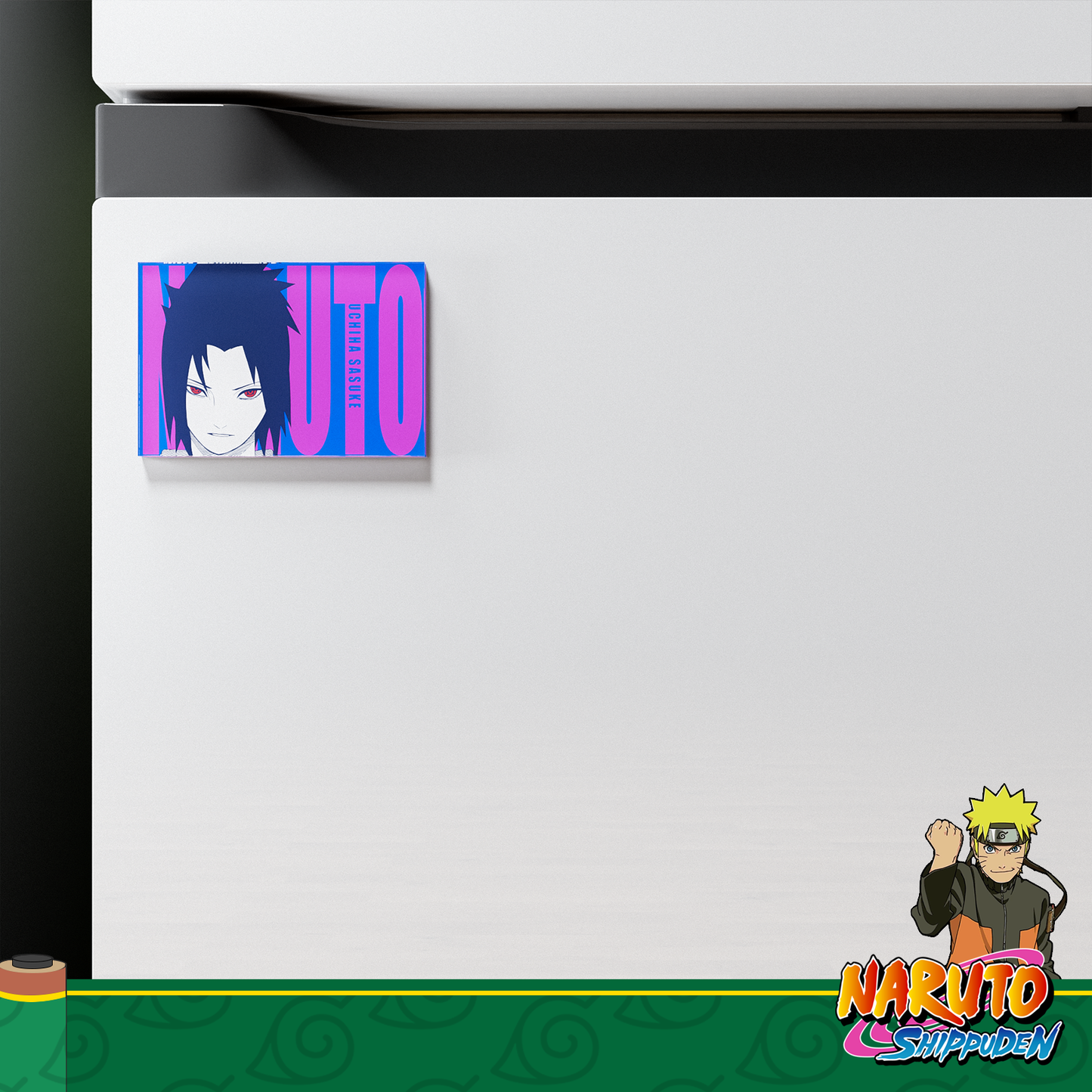 Sasuke Uchiha Fridge Magnet – Naruto Anime Refrigerator Magnet, Anime Decor Gift for Fans