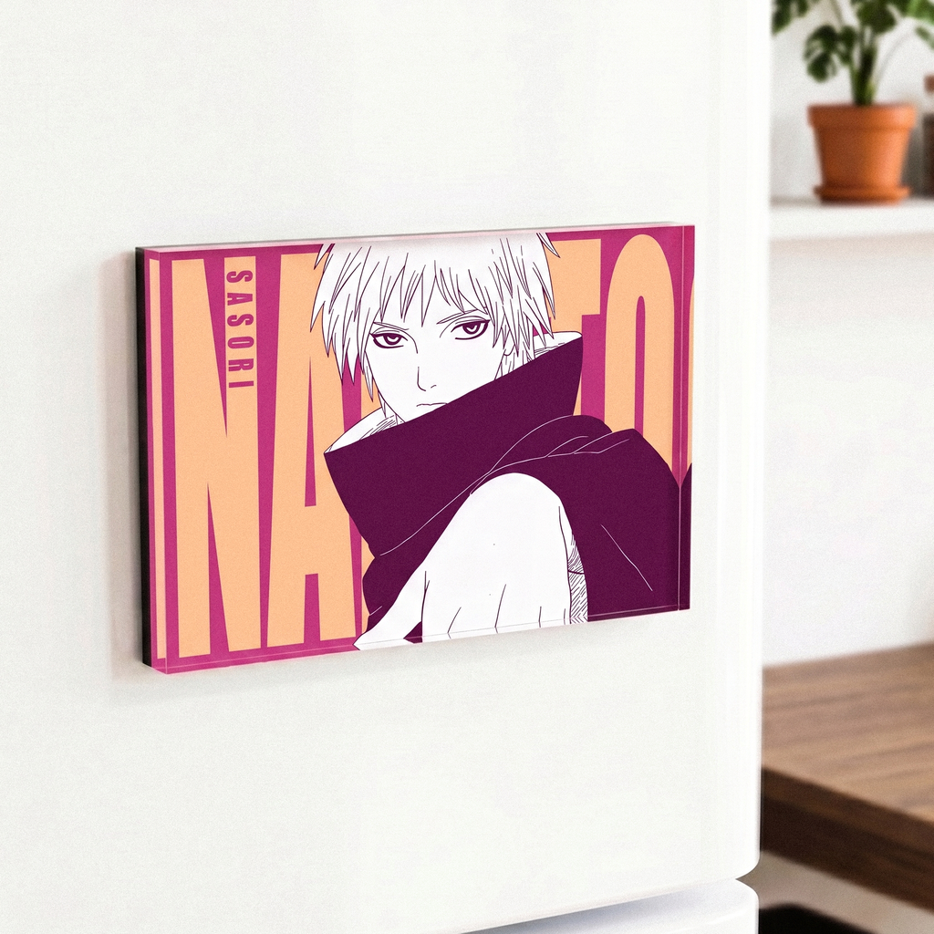 1PCS Naruto Character Fridge Magnet – Acrylic Anime Refrigerator Magnet Collectible Decor