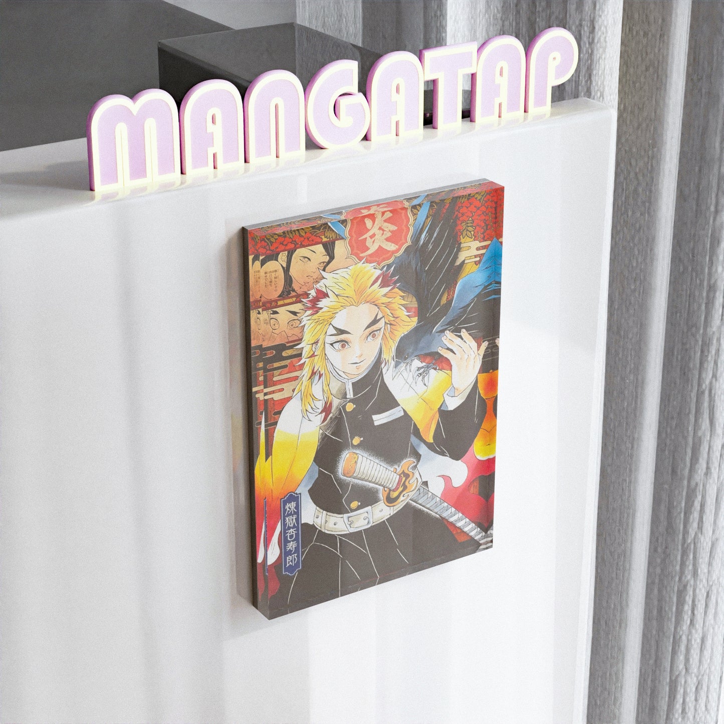 Demon slayer Rengoku Flame Hashira Anime Fridge Magnet Inspirational Gift