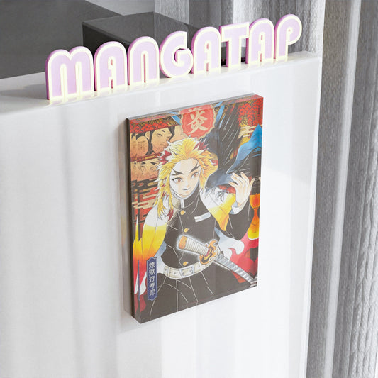 Demon slayer Rengoku Flame Hashira Anime Fridge Magnet Inspirational Gift