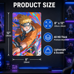 Naruto Uzumaki Anime Tin Sign - Metal Poster Room Decor - image 7