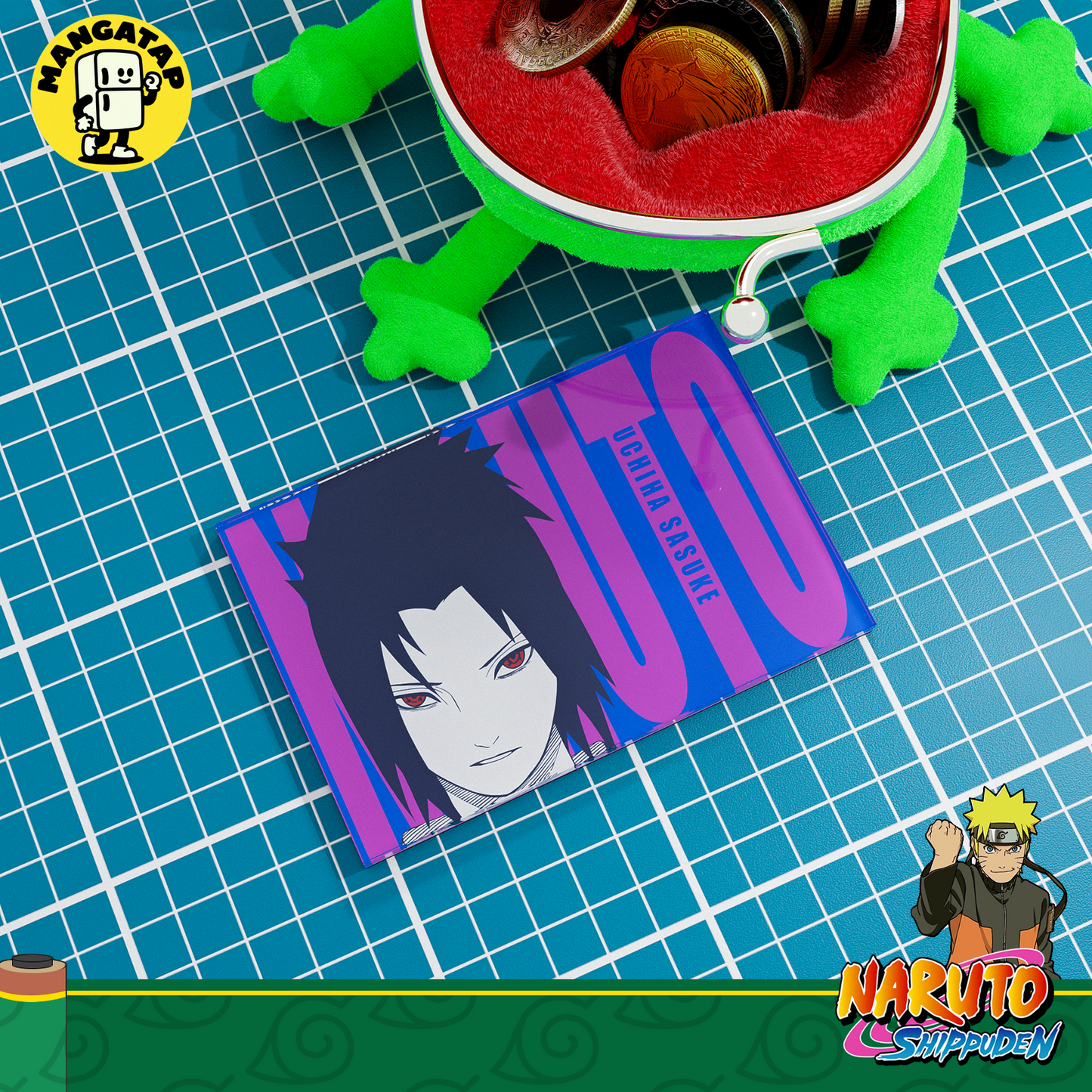 Sasuke Uchiha Fridge Magnet – Naruto Anime Refrigerator Magnet, Anime Decor Gift for Fans
