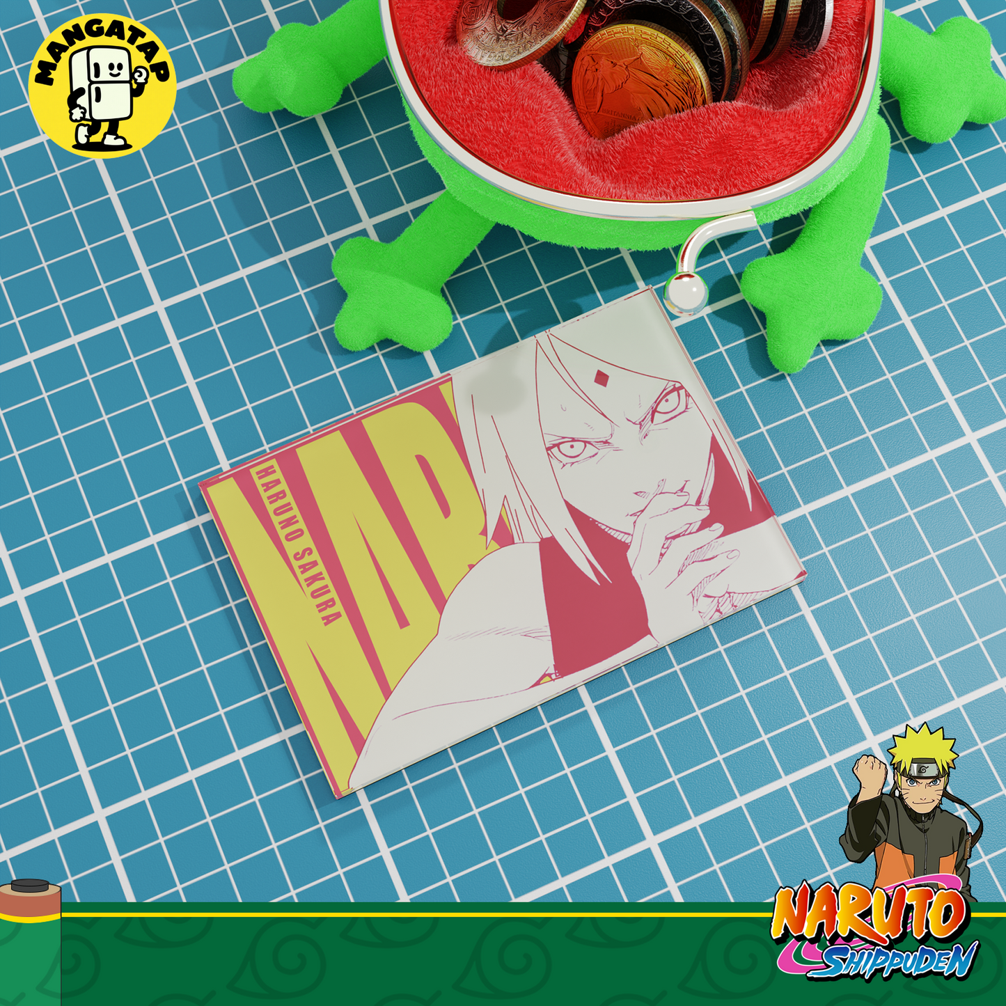 Sakura Haruno Fridge Magnet – Naruto Anime Refrigerator Magnet, Anime Decor Gift for Fans