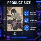 Sasuke Uchiha Naruto Anime Tin Sign - Metal Poster Decor - image 7