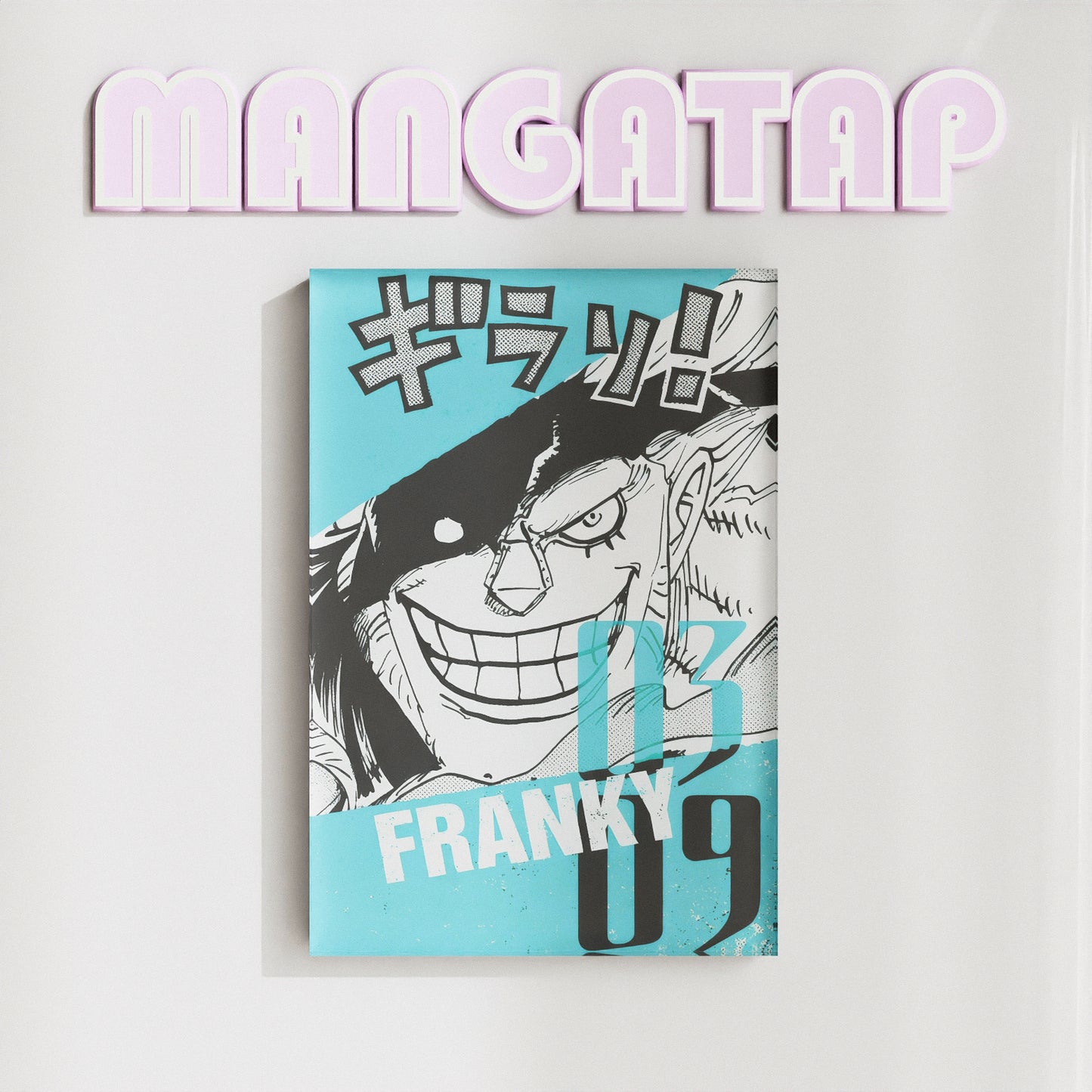 One Piece Franky Anime Fridge Magnet – Bold Acrylic Refrigerator Magnet for Anime Fans