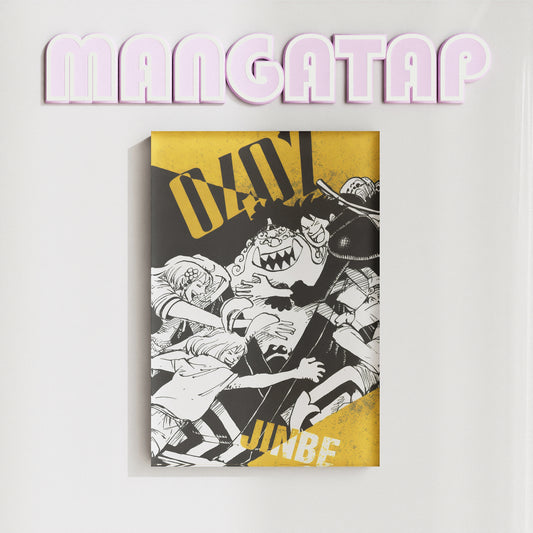 One Piece Jinbe Anime Fridge Magnet – Strong Acrylic Refrigerator Magnet for Anime Decor