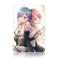 Rem and Ram Re Zero Anime Tin Sign - Metal Wall Poster