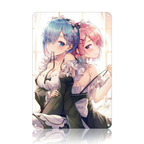 Rem and Ram Re Zero Anime Tin Sign - Metal Wall Poster