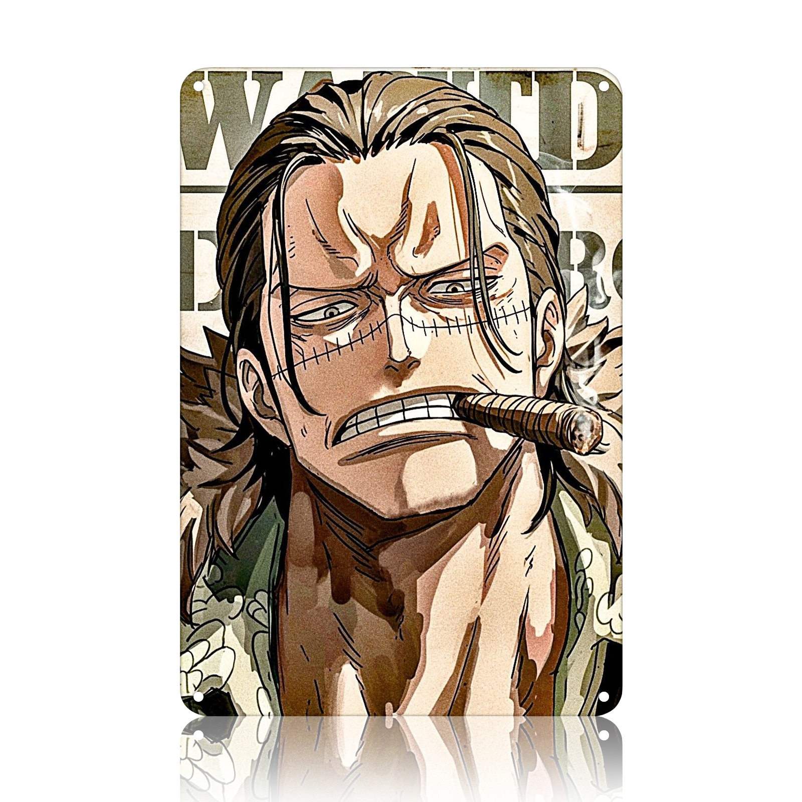 Shanks One Piece Anime Tin Sign - Metal Poster Wall Decor