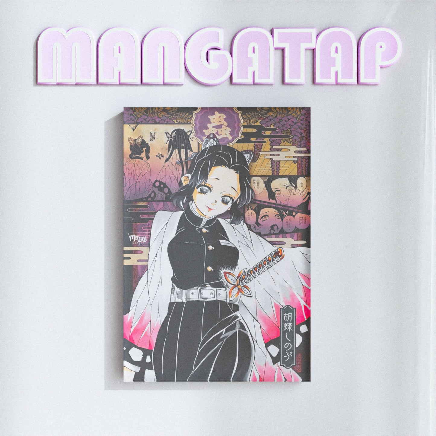 Demon slayer Shinobu Kocho Butterfly Anime Fridge Magnet Elegant Decor