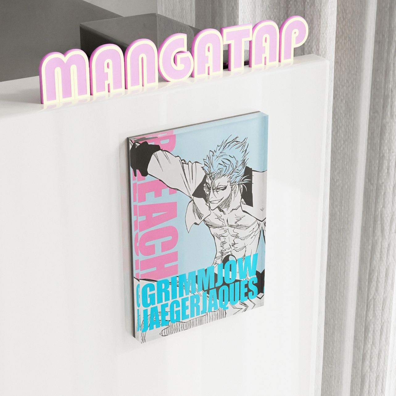 Grimmjow Jaegerjaquez Anime Magnet – Bleach Fridge Magnet for Otaku Gifts & Anime Room Decor